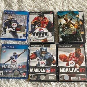 Multi-Game Collection , PS2 and PS4, nba nhl nfl, medal of honor rising sun